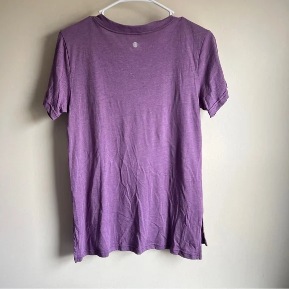 Zella Purple Short Sleeve Active Athletic Tee T-shirt NWT - Picture 4 of 5
